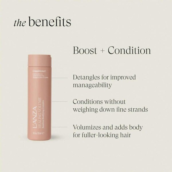 L'Anza Healing Volume Set - Shampoo, Conditioner + FREE Zero weight Gel