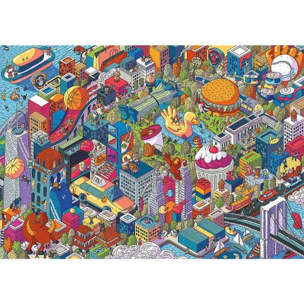 Trefl Imaginary Cities, New York, USA Puzzle Adults - 1000 Pieces