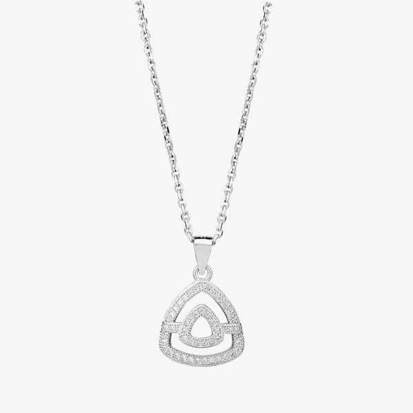 T. H. Baker Silver Pavé Open Triangle Pendant P612148