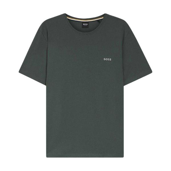 Boss Mens Mix&Match Embroidered Logo T-Shirt - Green - 
