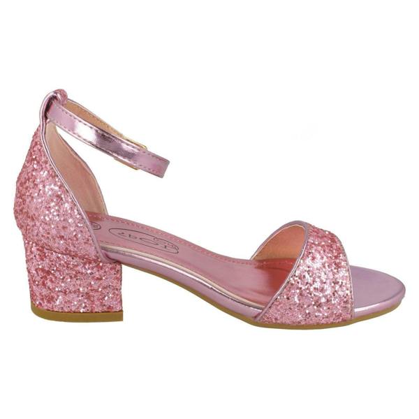 Spot On Girls Spot On Mid Heel Glitter Sandals H1107