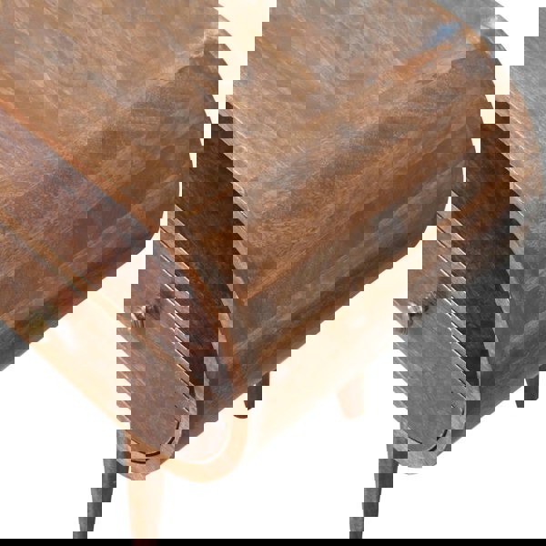 Artisan Furniture Solid Wood California Walnut Circular TV Stand