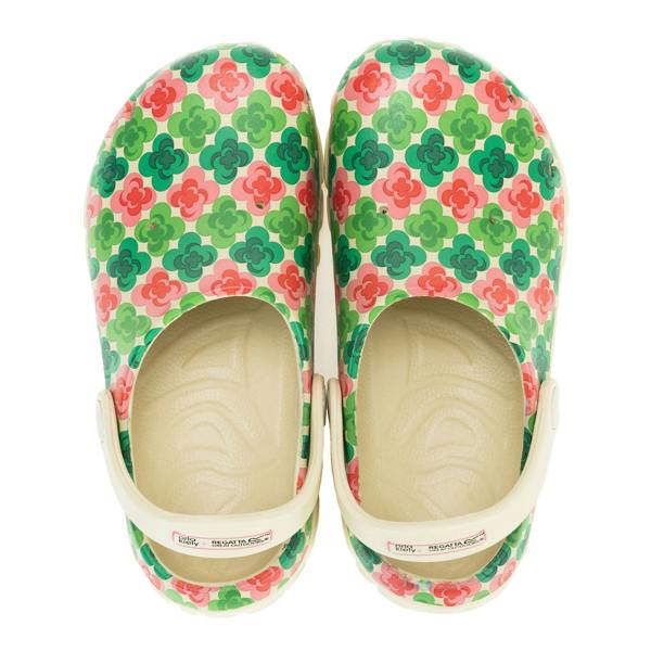 Regatta Childrens/Kids Orla Kiely Flower Clogs - Green - 