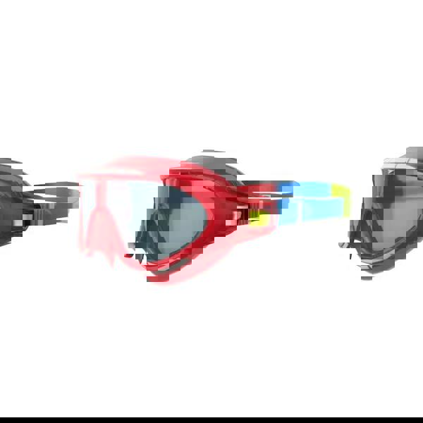 Red and blue Zoggs junior Biofuse Rift swim goggles with clear lenses