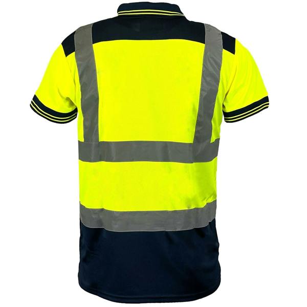 Mens Hi Vis Visibility Short Sleeved Polo Shirt - hv322