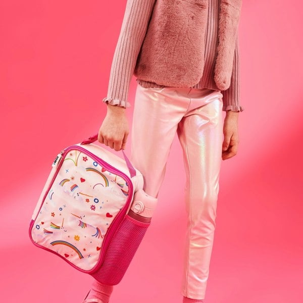 ION8 Kids Lunch Bag, Insulated, Unicorn Rainbows, Medium