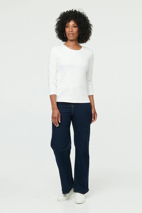 White | Slim Fit Long Sleeve T-Shirt