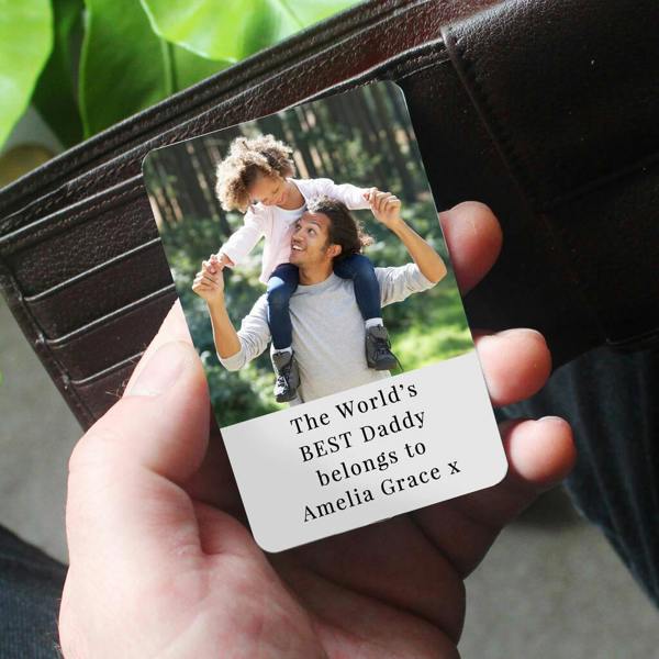 Personalised Photo Wallet Card - alternative angle