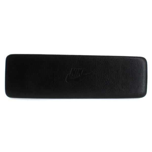 Nike Medium Black Glasses Eyeglasses Hard Case Faux Leather w cleaning cloth