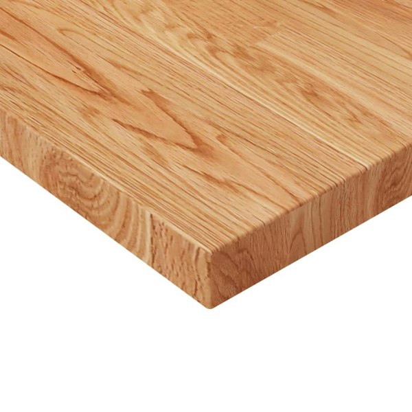Berkfield Square Table Top Light Brown 80x80x4cm Treated Solid Wood Oak