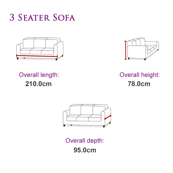 SQUAREBOXX Oakland Suede Sofa 3+2 Seater Fabric Sofa in Charcoal Black