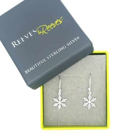 Reeves & Reeves Snowflake Drop Earrings