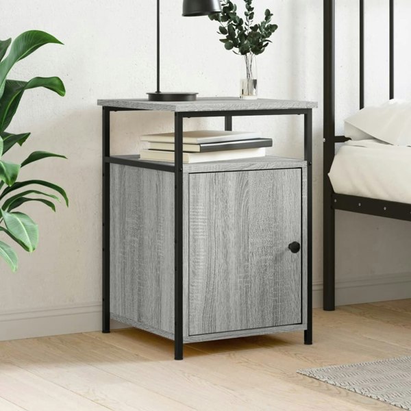 Berkfield Bedside Cabinet Grey Sonoma 40x42x60 cm Engineered Wood