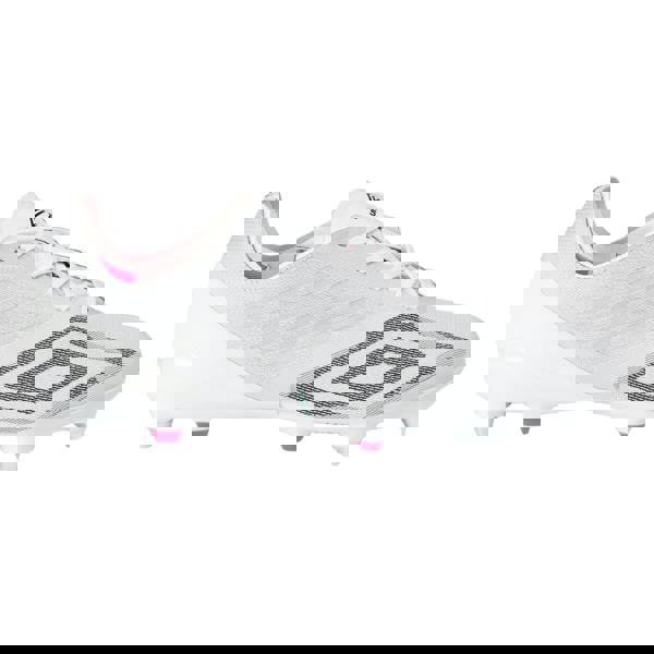 Umbro Mens Velocita Decima Pro Soft Ground Football Boots - White/Black/Pink Glow - 