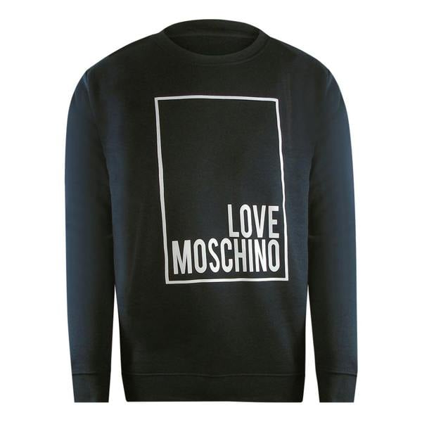 Love Moschino Box Logo Black Sweatshirt - Nova Clothing