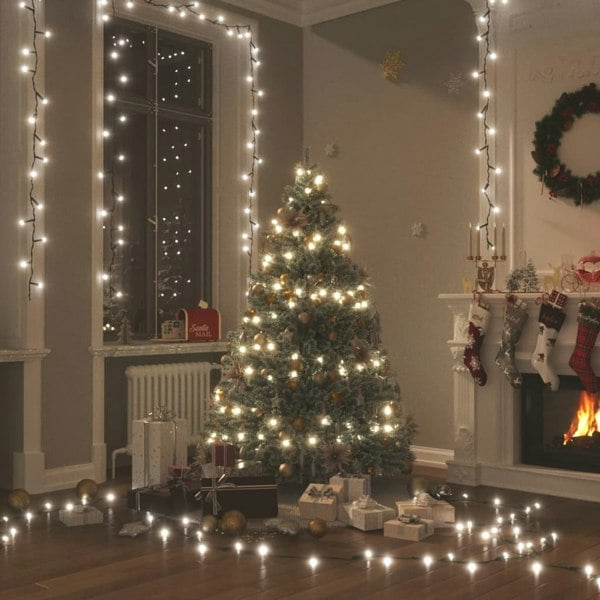 Berkfield LED String with 150 LEDs Cold White 15 m PVC