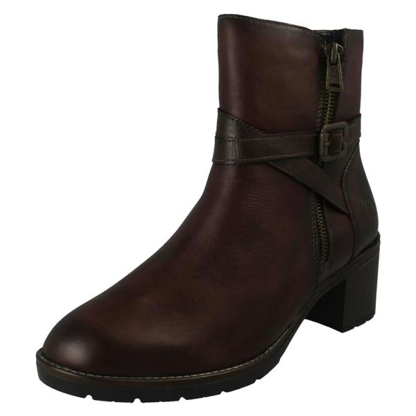 Remonte Ladies Remonte Block Heel Ankle Boots D2A72