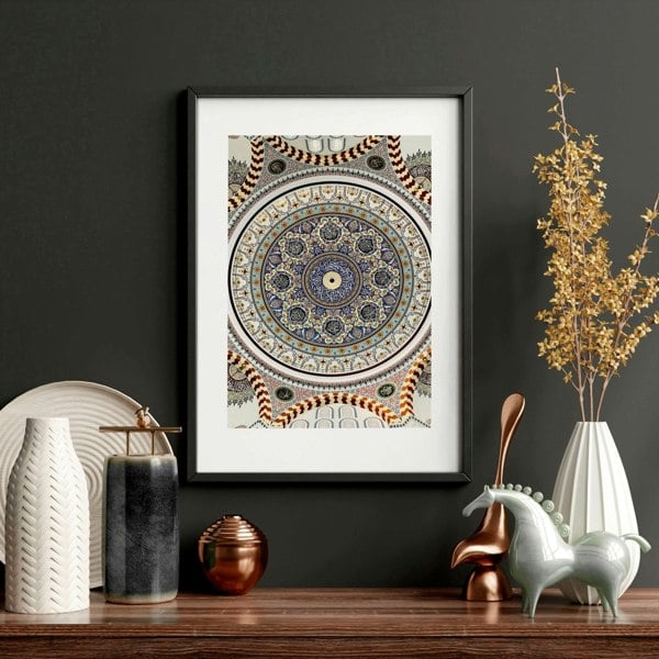 Geometric patterns in Islamic art | set of 3 prints for bedroom walls