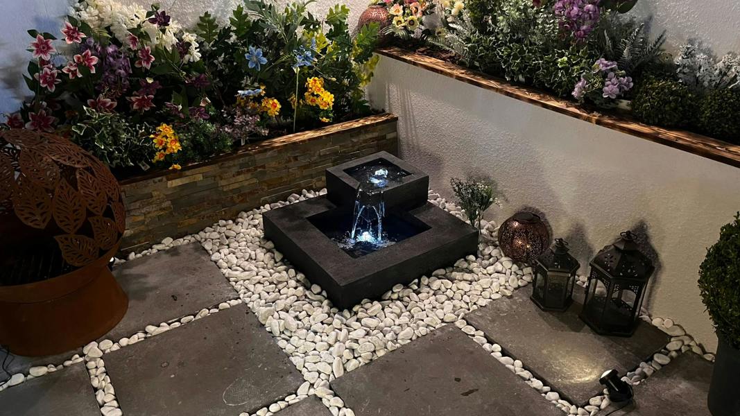 Tranquillity Water Features Oasis Pour Contemporary Water Feature