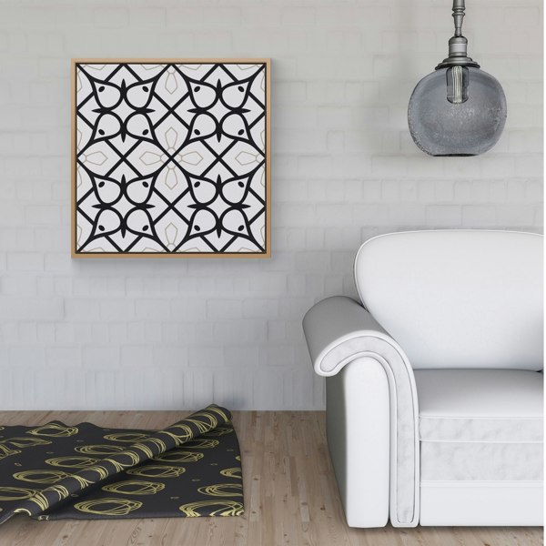 Warren Reed Arabic Style Pattern Framed Canvas