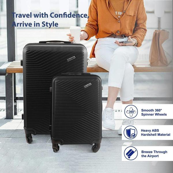 Groundlevel XL Delta Hard Shell 3 Piece Luggage Set