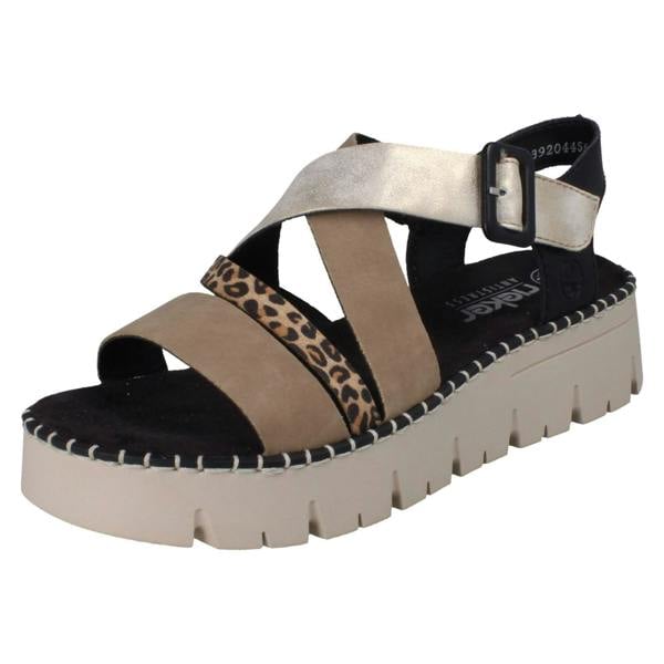 Rieker Ladies Rieker Wedge Sandals V1063