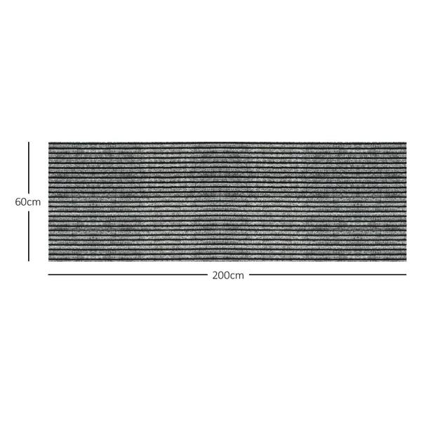 Nicoman Striped Needlefelt Kitchen Runner 60cm x 200cm