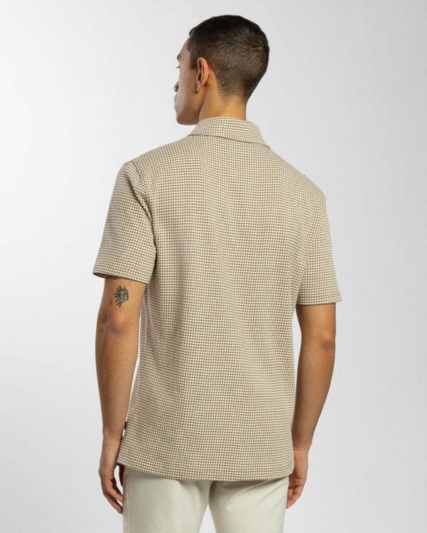 Steel & Jelly Dotted Jacquard Short Sleeve Shirt