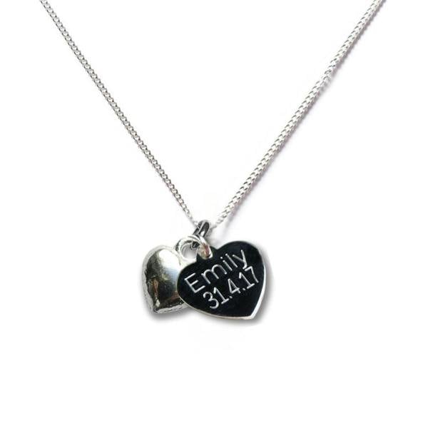 Aye Do Gifts Personalised Sterling Silver Heart Charm Necklace