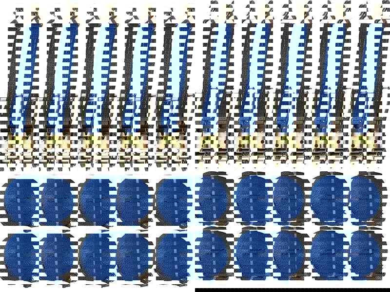 Ratchet Straps 5 Ton 50MM 25M x10 (Lashing Tie Down Claw J Hook Lorry Cargo)
