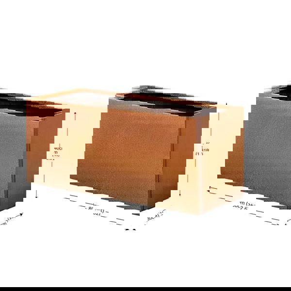 Nicoman Corten Steel Trough Planter Pre-Rusted 80cm x 30cm