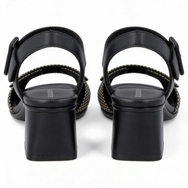 Remonte D1K51 Ankle Strap Sandals   in  Black