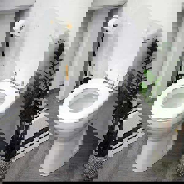 Showerdrape Oxford White Wooden Toilet Seat