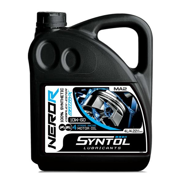 Syntol 10W60 Motorcycle Oil Fully Synthetic 4 Stroke JASO MA MA2 10W-60 API SN