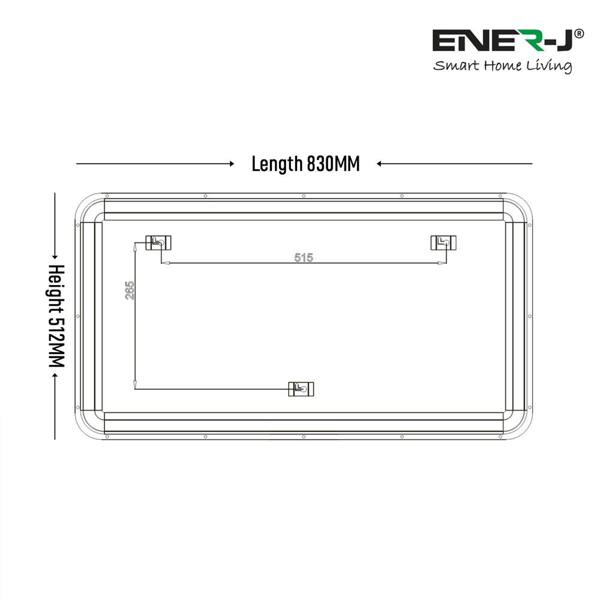 Ener-J 2000W Smart Electric Heater with White Tempered Glass, WiFi, App & Voice Control, Wall Mounted or Freestanding