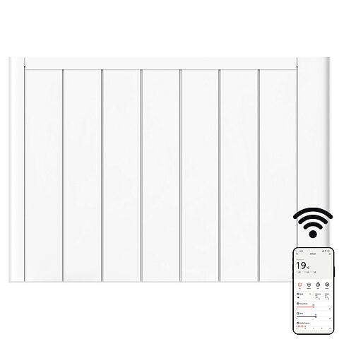 MYLEK Electric Ceramic Radiator Panel Heater WIFI Smart APP Eco 2000W Bathroom Safe Wall Mounted Timer Thermostat