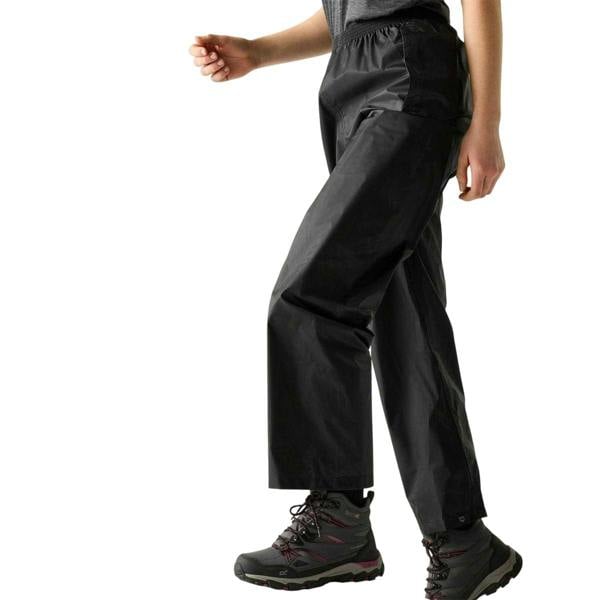 Regatta Womens/Ladies Waterproof Straight Leg Over Trousers - Black - 