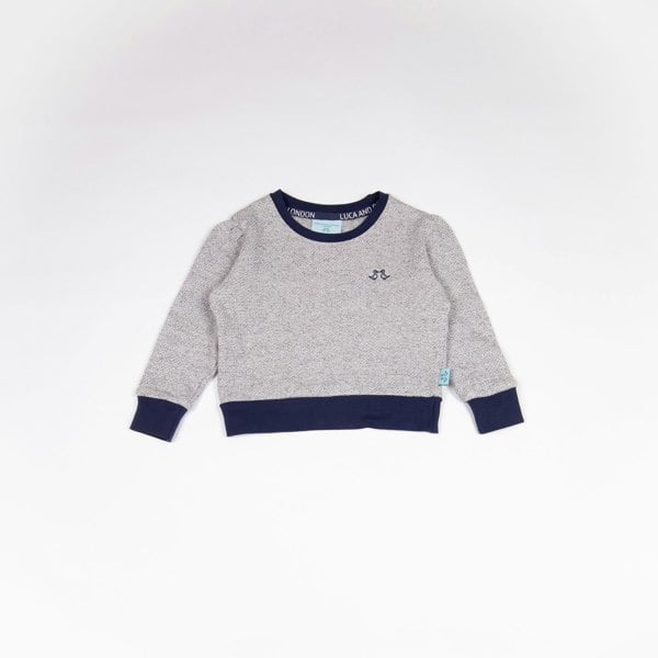 Luca and Rosa Girls Grey Jersey Lounge Set