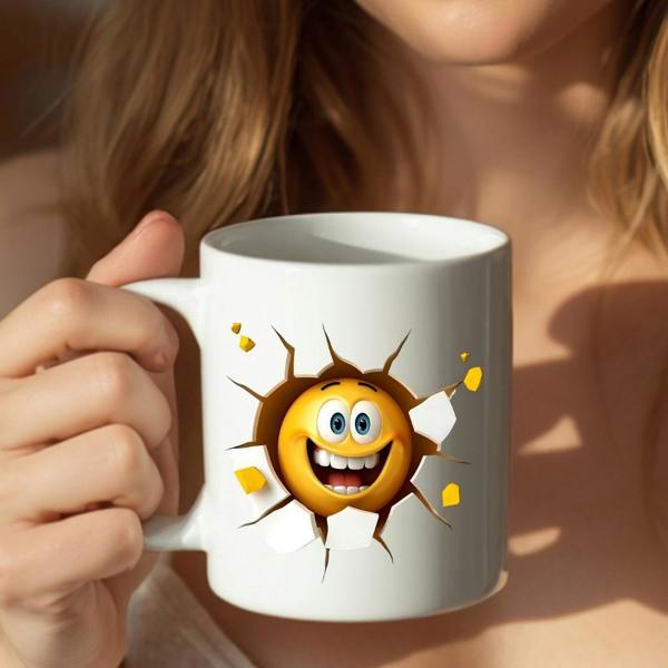 Aye Do Gifts Happy Face Breakout Mug Gift | Mum Dad Friend Gift