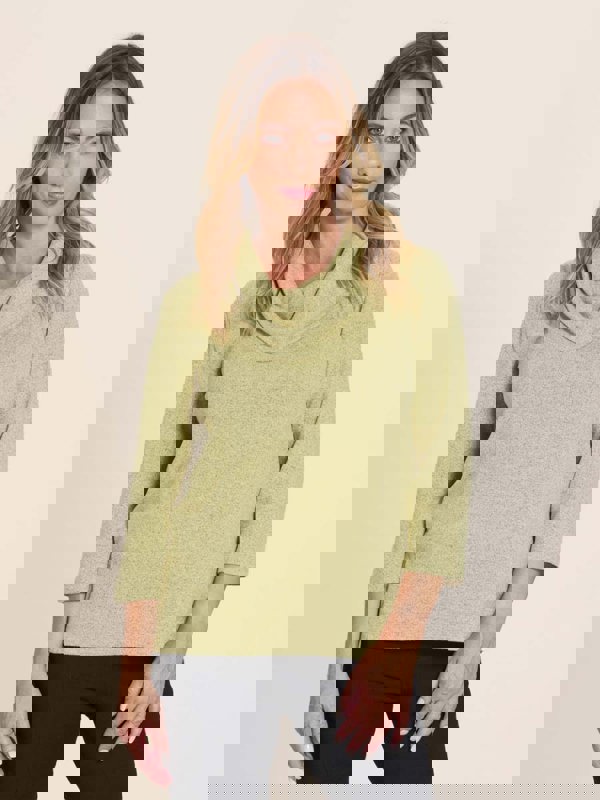 PennyPlain Cowl Neck Top - Citrus