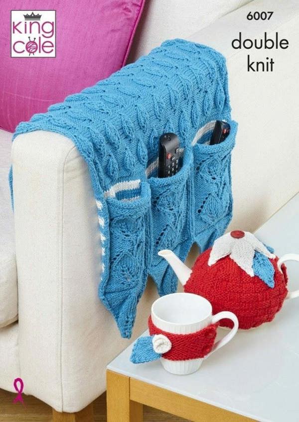 King Cole Recycled Dish Cloth Cotton Knitting Pattern 6007, Accessories