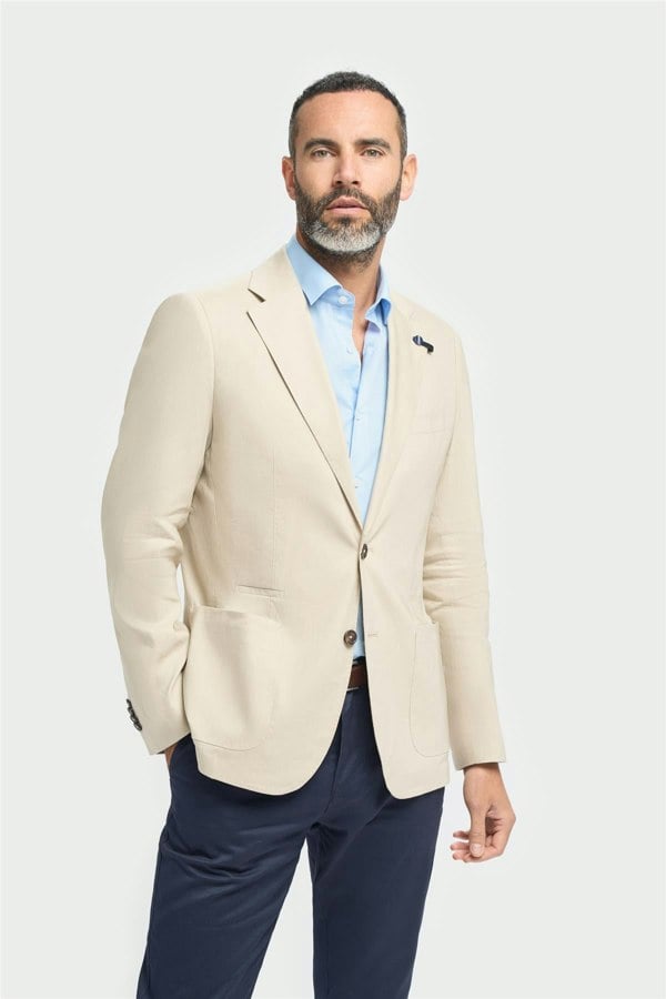 House of Cavani Luca Taupe Blazer