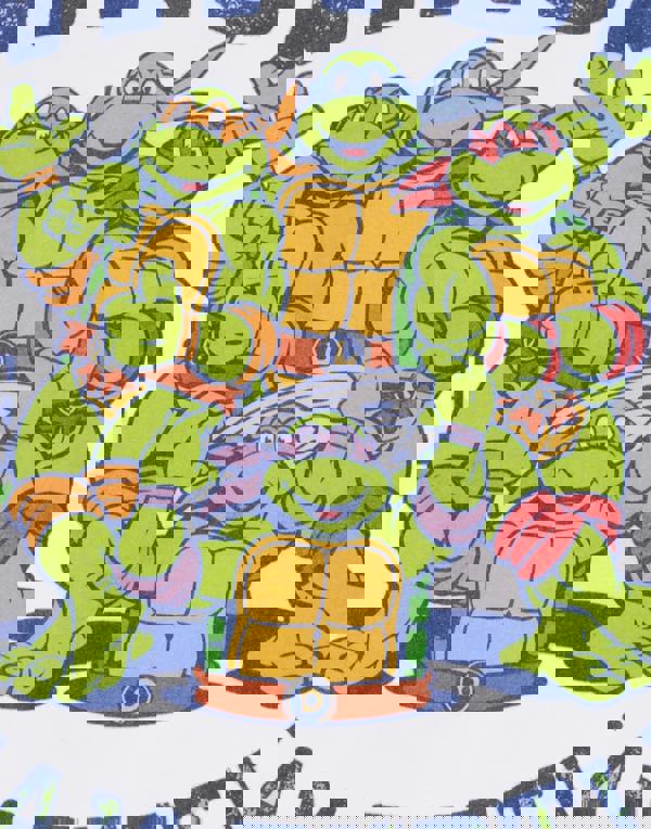 Teenage Mutant Ninja Turtles Mens White Collegiate 1984 Short Sleeved T-Shirt