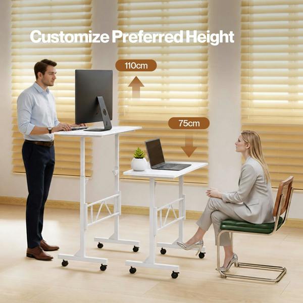 Levede Standing Desk Height Adjustable Office Laptop Pc Computer Workstation