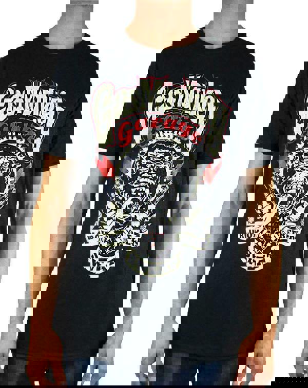 Gas Monkey Garage Mens Black Logo Short Sleeved T-Shirt