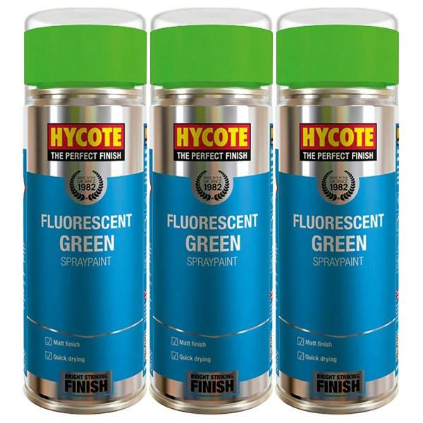 Hycote 3X Hycote Fluorescent Green Spray Paint 400ml