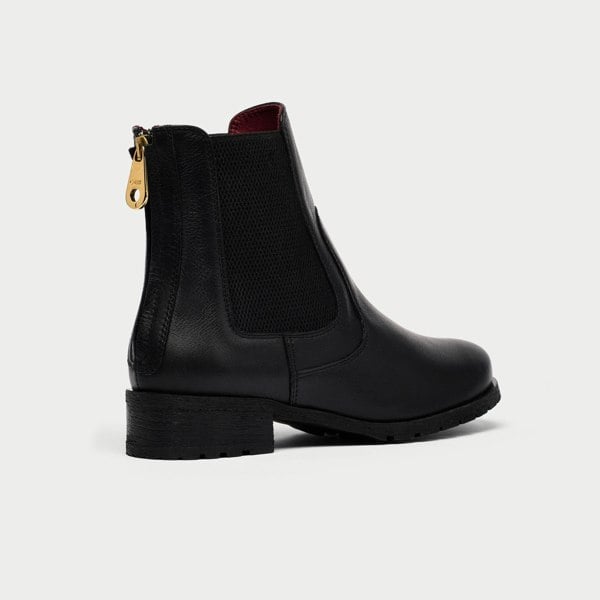 Calla Alice Boots for Bunions & Wide Feet - Black Leather