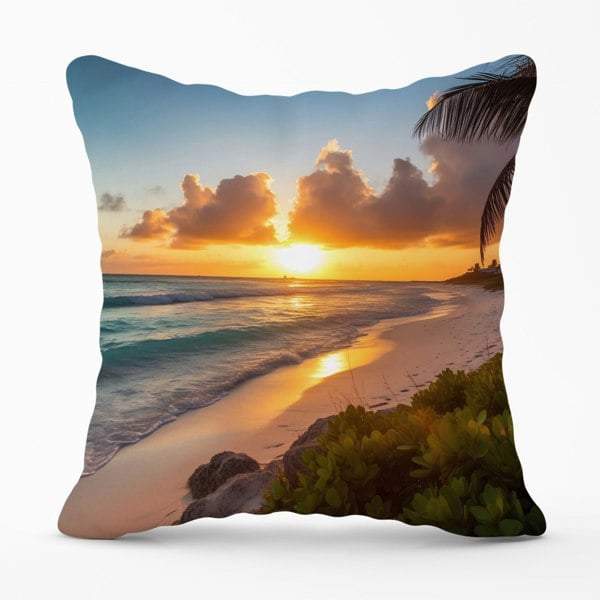 Warren Reed Sunrise On The Beach Cushions