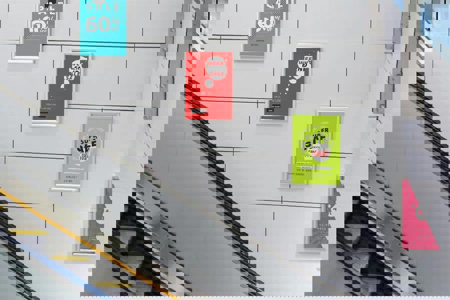 Durable Aluminium Snap Frame Retail Clip Poster Holder Notice Board | A3