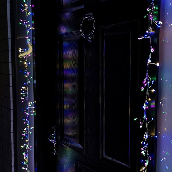 Samuel Alexander 5.5m 880 LED Indoor Outdoor Christmas Door Lights in Multi-Coloured